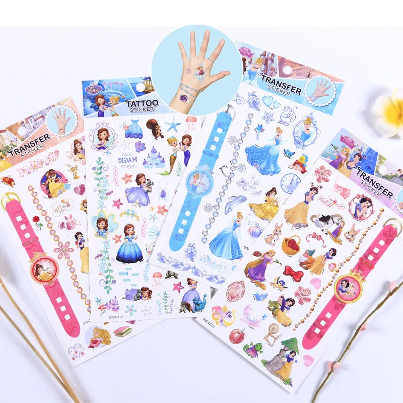 Оригинальные стикеры Disney игрушка Холодное сердце София Диснеевские принцессы