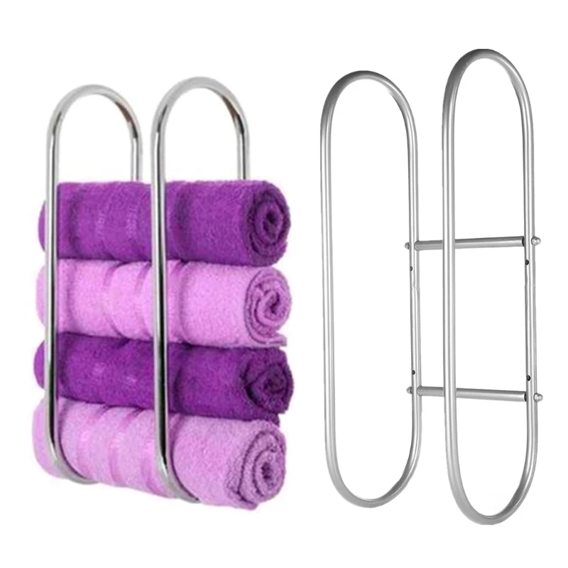 

Metal antique personality towel rack wall-mounted towel rack retro storage box household kitchen bathroom
