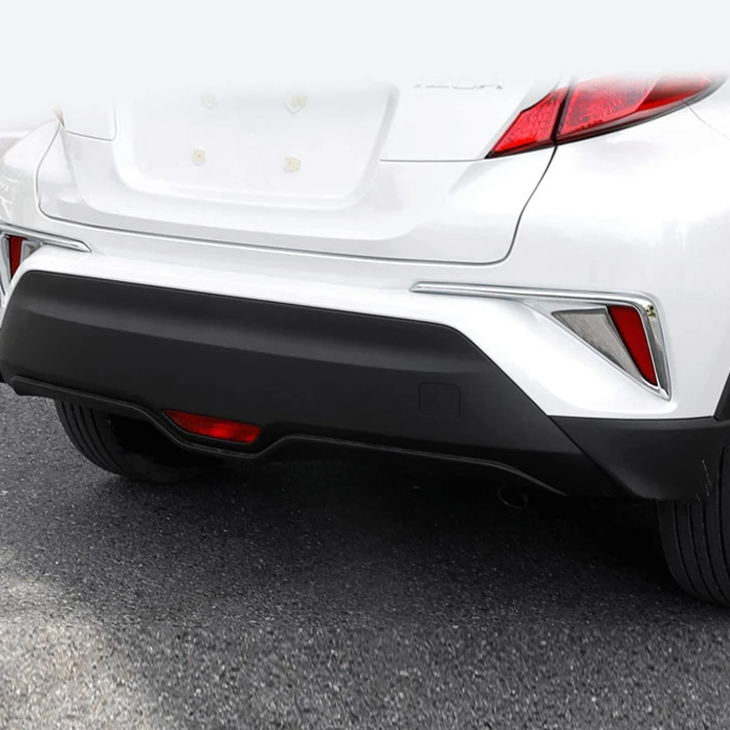 

for Toyota C-HR CHR Accessories Rear Fog Light Frame Cover Trims ABS Chromium Styling Exterior Decoration 2017-2019