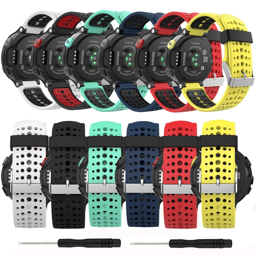 Ремешок силиконовый для наручных часов Garmin Forerunner 235 аксессуары 220/230/235/620/735XT/630 Lite |