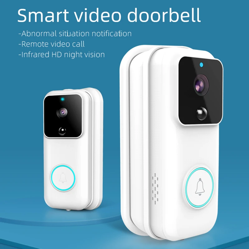 

Tuya B60 Smart WiFi Video Door Chime 720P Wireless Intercom FIR Alarm Doorbell IR Night Vision Camera Remote Control Doorbell