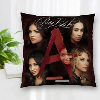 custom double sided square pillow case pretty little liars cushion covers for home sofa chair decorative pillowcases with zipper