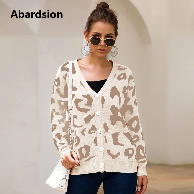 Женский вязаный кардиган Abardsion однобортный Кардиган с шалью на осень и зиму 2019| |