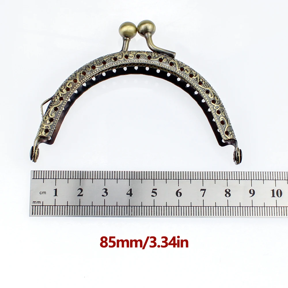 Круглая винтажная металлическая застежка для сумки кошелька монет рамка шитья