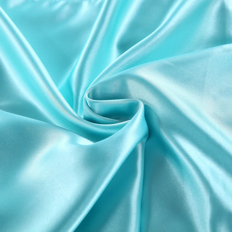 

Milsleep silk bedding set with sheet pillowcases Wholesale Blue Solid Color Set Simple Duvet Cover Set High Quality Bedding Suit