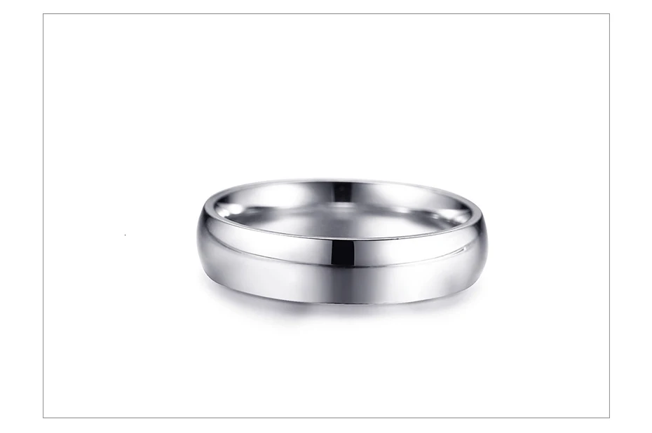 Vnox 5 мм Простые Кольца для мужчин и женщин Нержавеющая сталь в классическом стиле; Основная обручальное унисекс кольца в стиле casual