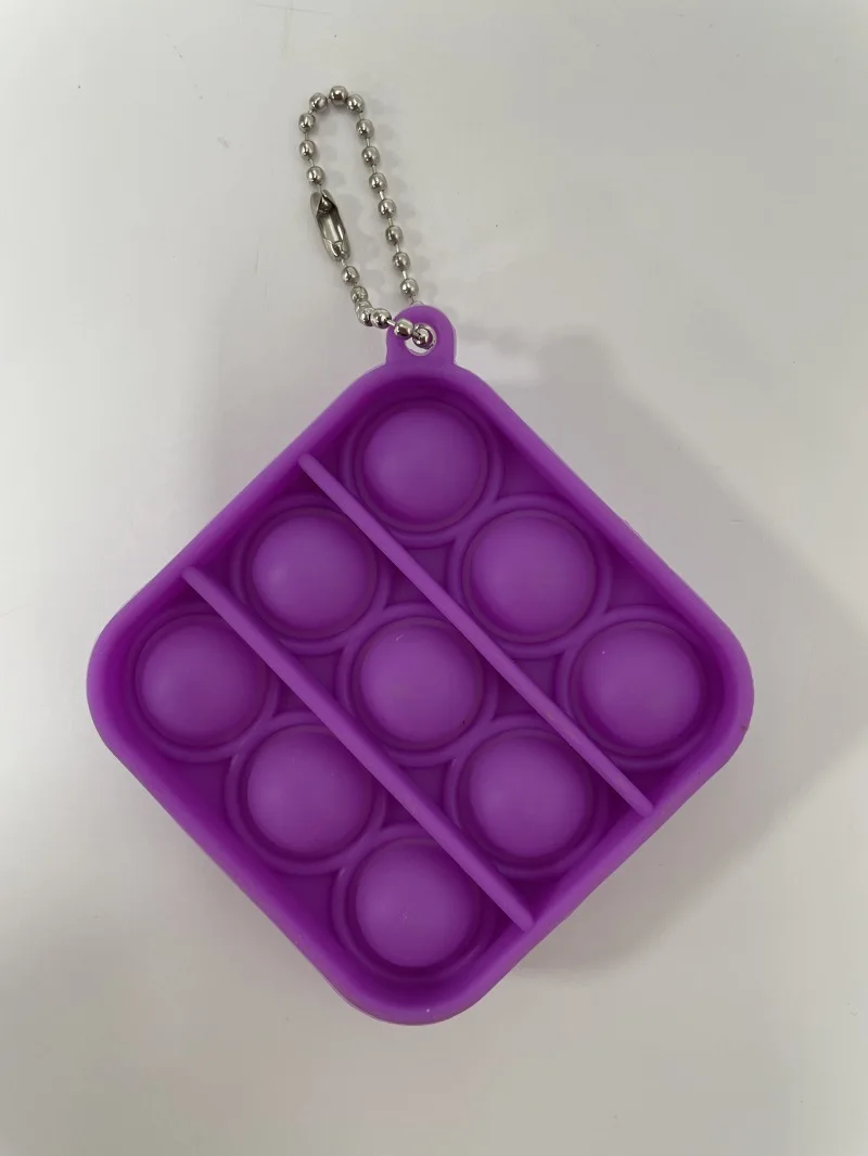 

Mini Pop It Fidget Toys Bubble Sensory Toy Adult Child Stress Reliever Autism Needs Squishy Stress Reliever Toy Fidget Keychain