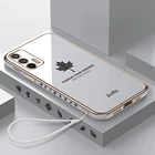 Чехол с Кленовым листом для Oppo Reno 6 5 pro 4 se 4z find x3 pro reno5 reno 3 5pro 6pro, мягкий силиконовый защитный чехол для камеры