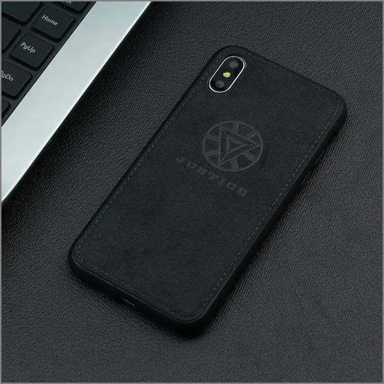 Марвел Мстители ткань чехол для телефона для Iphone 7 8 6 6s Plus X Xs Max Xr паук ткань мягкий чехол DC Вселенная холст силиконовый чехол