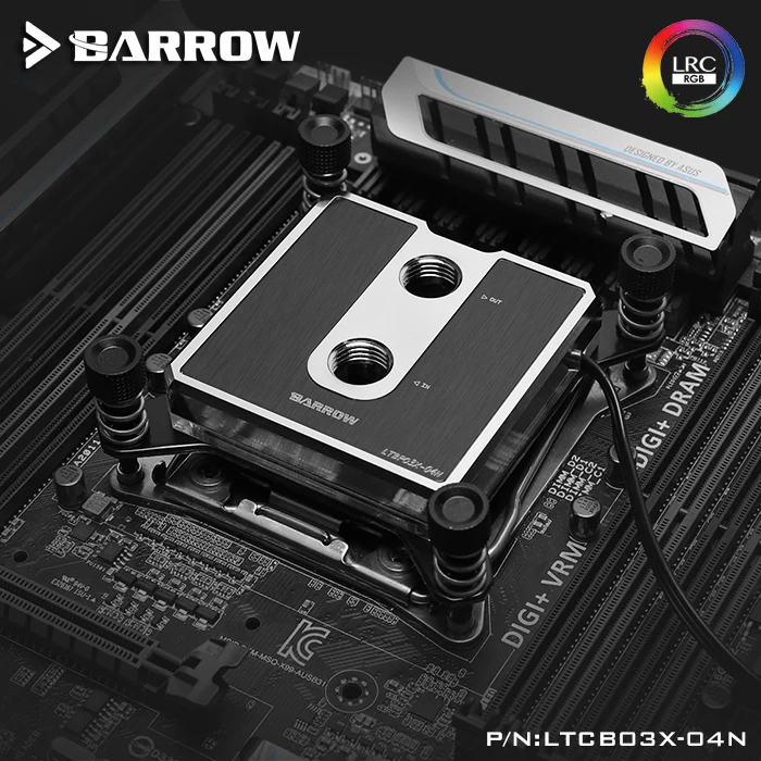 Курган процессор водного блока использовать для Intel X99 X299 разъем LGA2011 2066 Пом/латунь металлический верх/A-RGB светильник до 5 В 3PIN GND AURA