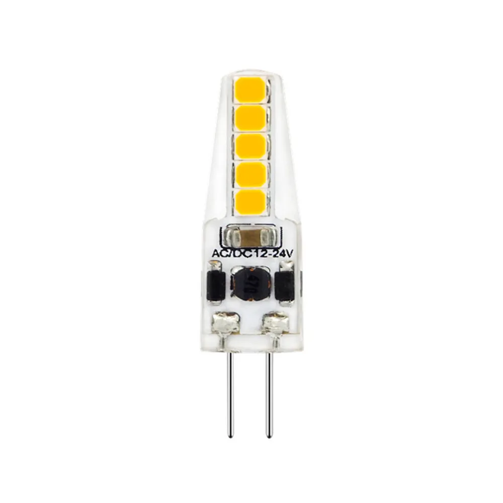 G4 LED Bulb Lamp 2W SMD2835 CRI80 12/24VDC Dimmable Silicone Spotlight Cornlight Crystal Chandelier Replace Halogen Lighting |
