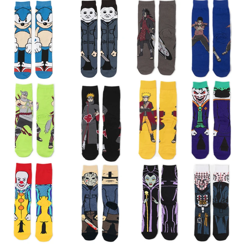 

C178 Popular Male And Female Personality Anime Movie Socks Cartoon High Long Sock