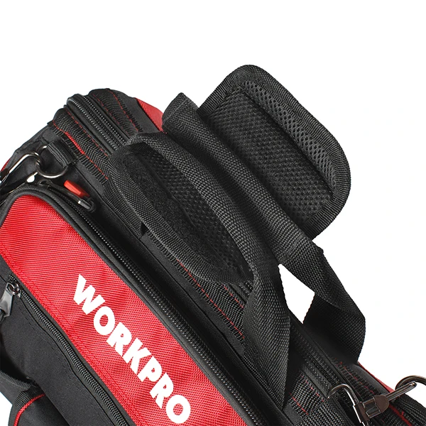WORKPRO 16" Open Top Tool Storage Bag Multifunctional Heavy Duty Tool Bag Men Crossbody Bag for Tools