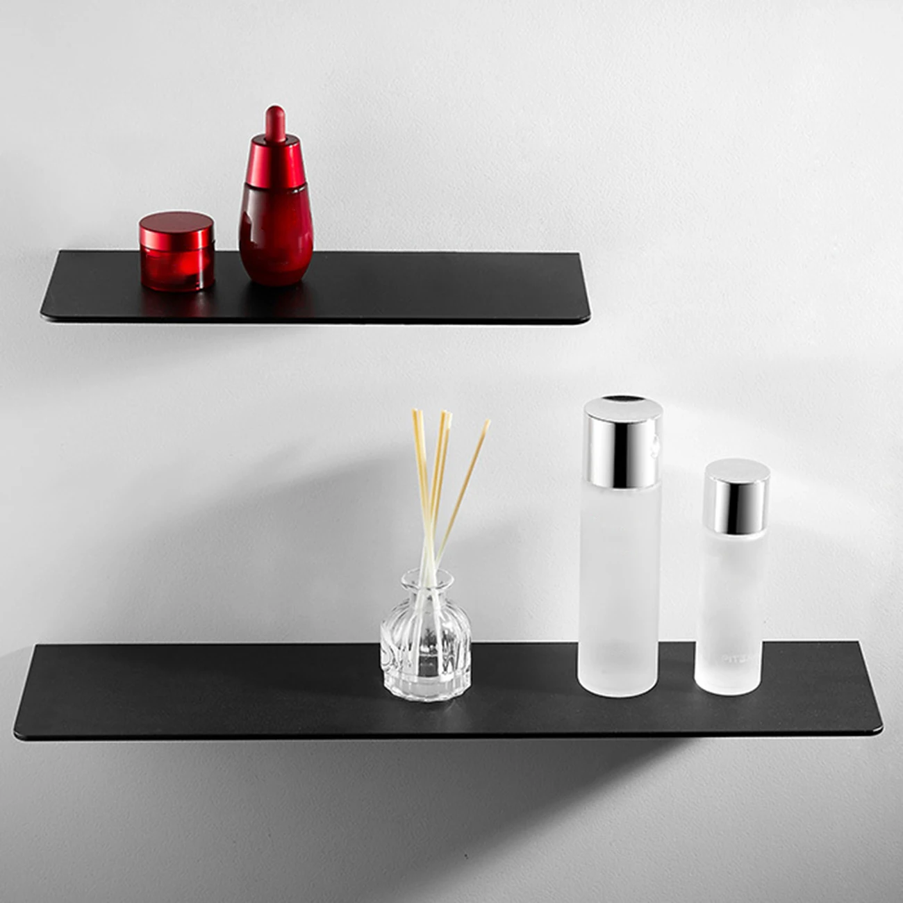 

Bathroom Wall Mount Bracket Storage Rack Punch-Free Cabinet Shelf Kitchen Gadget Supplies Bathroom Rack Home Accessories