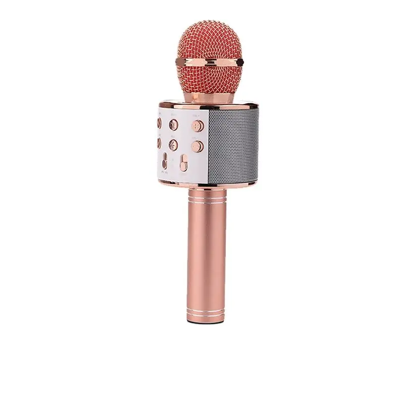 

WS-858 Mobile Phone Karaoke Condenser Wireless Microphone Handheld KTV Live Broadcast With Bluetooth Function