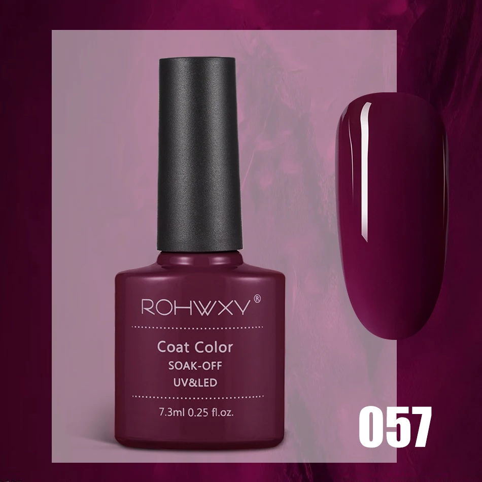 ROHWXY УФ-гель для ногтей Гибридный лак для замачивания ногтей полуперманентный верхний Базовый лак для ногтей все для маникюра Гель-лак - Цвет: A057
