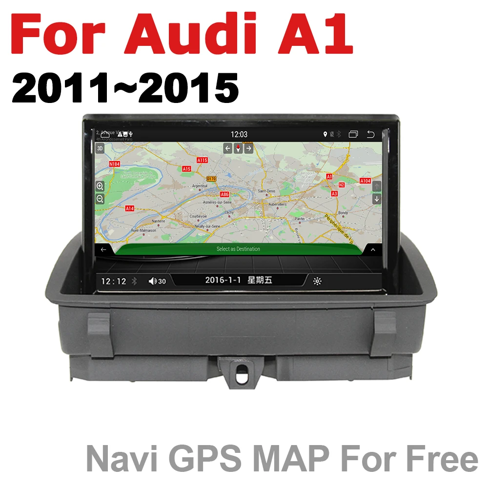 Автомагнитола 2 din с GPS навигацией на Android для Audi A1 8X 2011 ~ 2015 MMI AUX стерео Мультимедиа