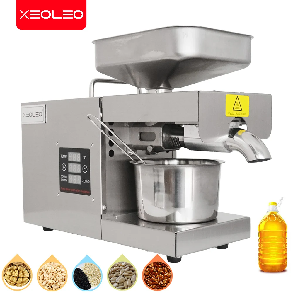 

XEOLEO Oil presser Olive oil extractor Oil press machine pressing Peanut/Flaxseed/Walnut kernel/Perilla seed/Rapeseed machine