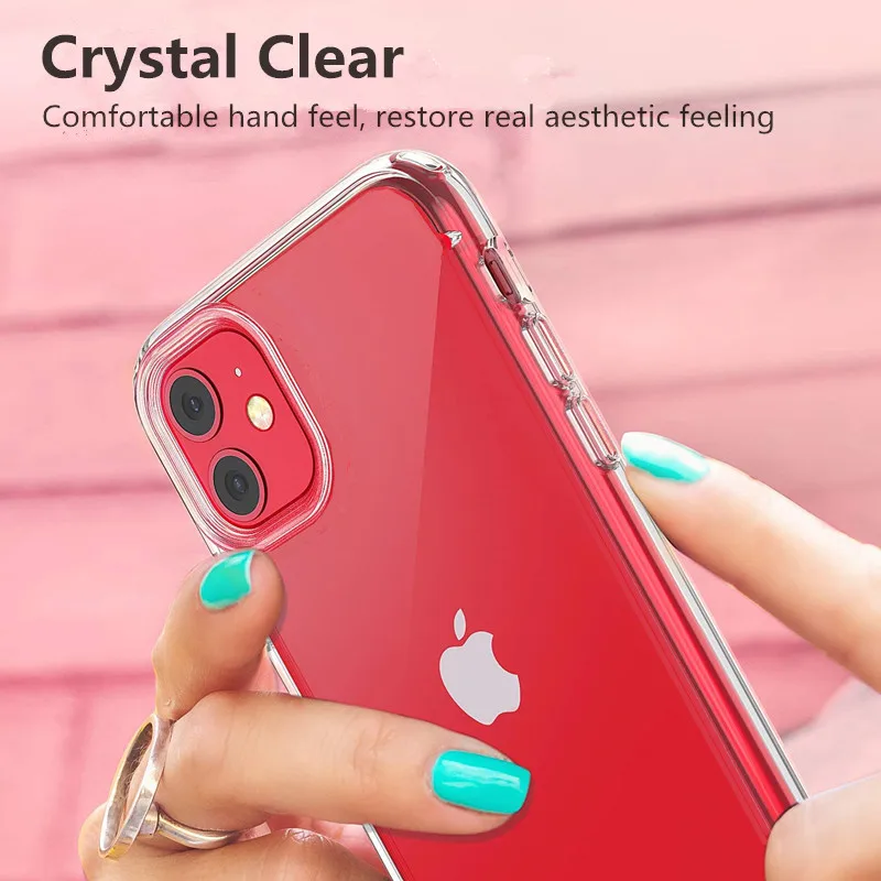 Luxury Funda Cases For iphone XR X XS Max 6 6S 7 8 Plus Cover Crystal Clear Soft Tough Bumper Phone Case 11 Pro MAX Coque |