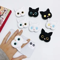 Cute cartoon Cat eyes ears mobile Phone Expanding Stand for iPhone Samsung Xiaomi Huawei stretch bracket Finger Ring Holder