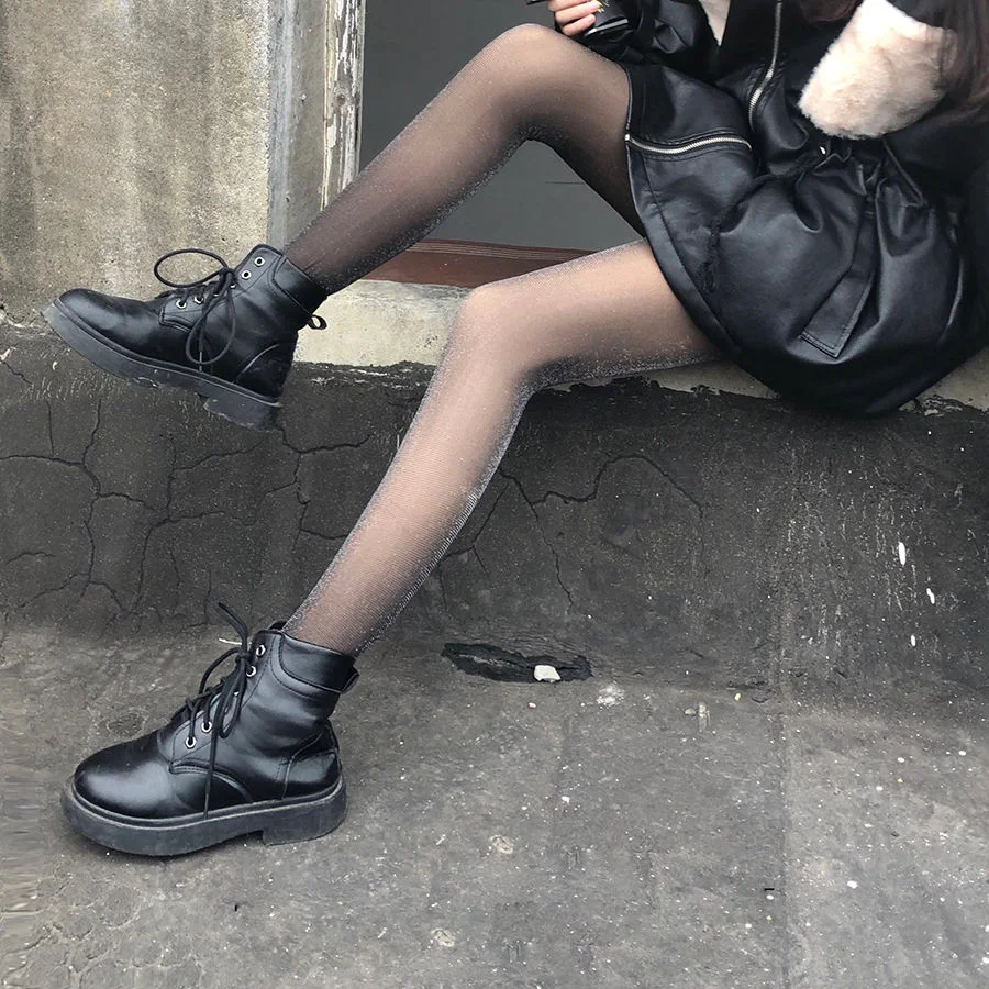 

Punk Style Sexy Pantyhose Shiny Stockings Fashion Women's Underwear Glitter Bright Hosiery shengrenmei Slim Thigh High Tights