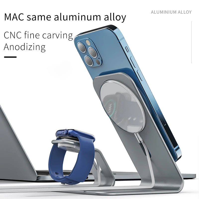 gtwin 15w charger stand for iphone 12 mini pro max magsafing wireless chargers bracket desk charging base dock holder free global shipping