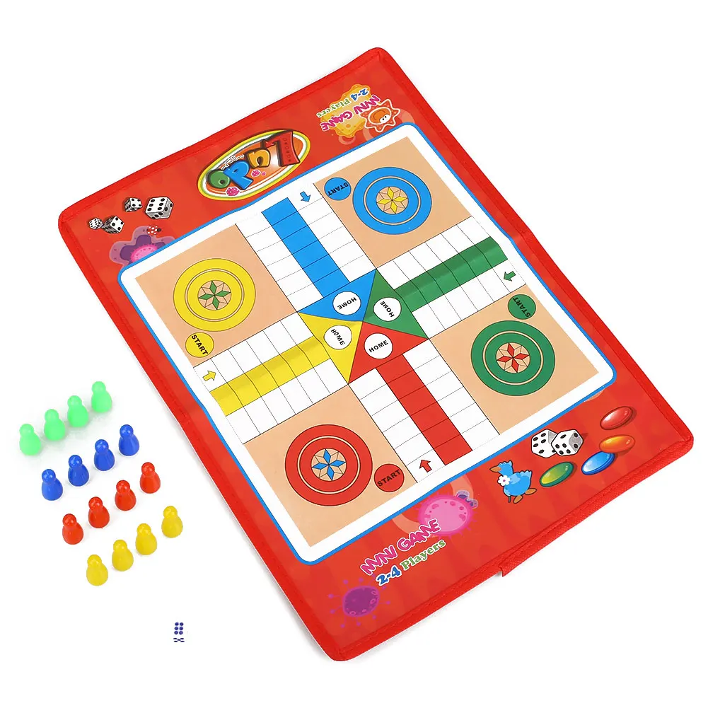 Ludo Шахматы Ludo складные Snake Chess дети портативная игра-головоломка дошкольного возраста - Цвет: Ludo