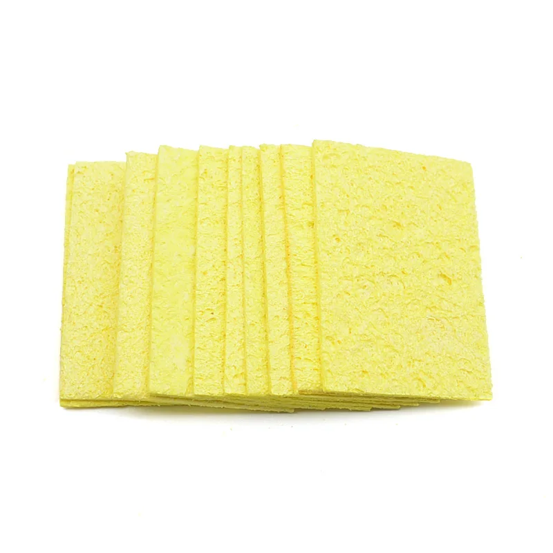 

Губка для очистки паяльника, набор из 5/10 спонжей желтого цвета
