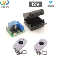 433mhz universal wireless remote control switch 12v 10a relay receiver and transmitter for electric door led light