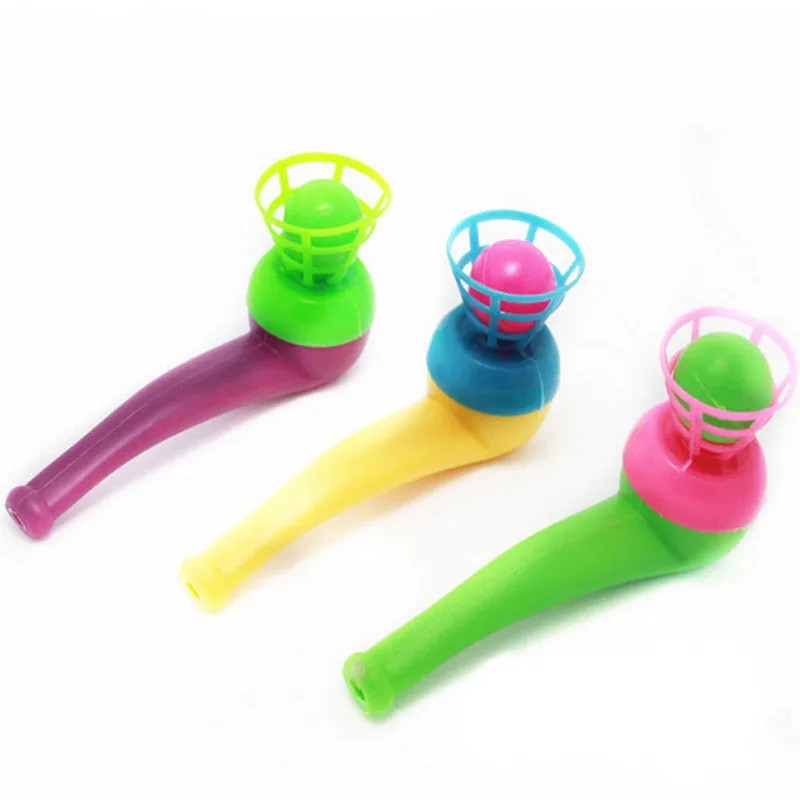 Kids Balance Blow Ball Board Games for Children Tobacco Pipe Blowing Physics Learning Game Toys | Спорт и развлечения