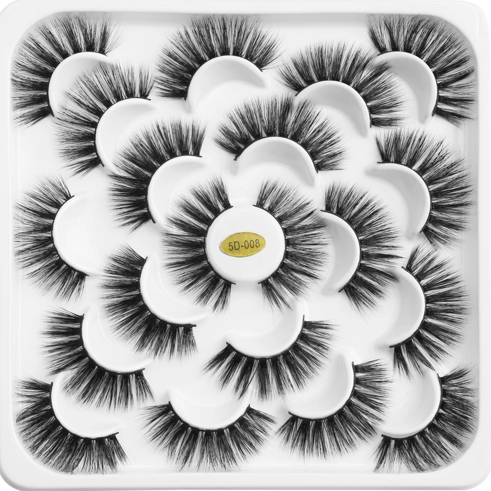 

2/4/7/10 Pairs 3D Mink Eyelashes Natural long Thick Eyelashs HandMade Full Strip Lashes Volume Soft 5D Mink Lashes False lashes