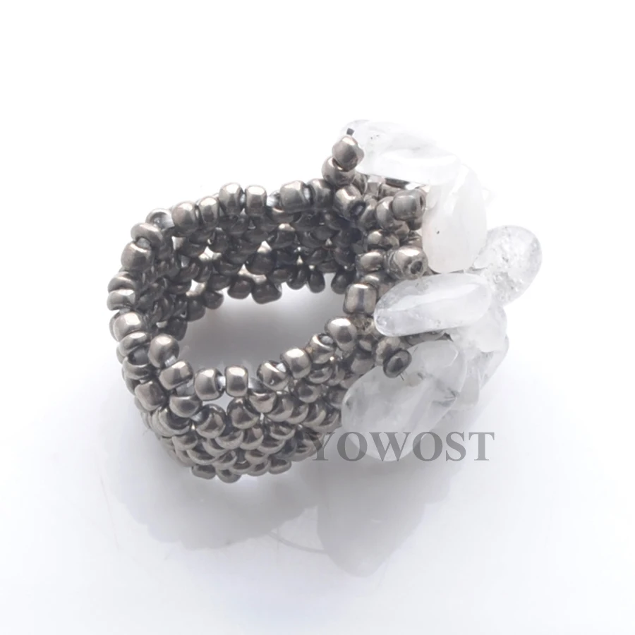 Бесплатная доставка Натуральный Черный Rutilated драгоценный камень бисер