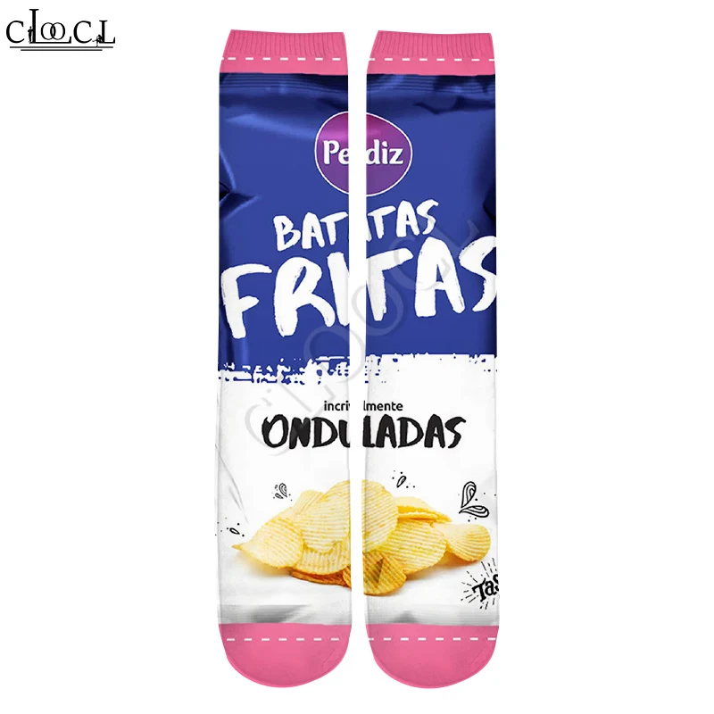 

CLOOCL New Delicious Fried Potato Chips 3D Print Fashion Men Women Unisex Hot Selling Harajuku Korean Straight Socks