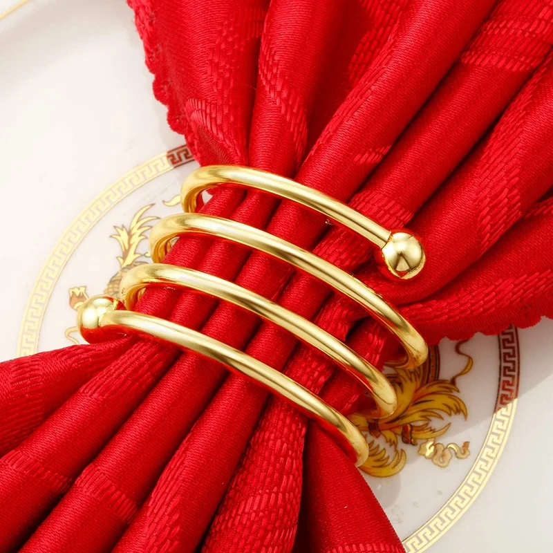 

6PCS Spring Napkin Ring Napkin Holder Buckle, Napkin Ring for Valentine's Day Wedding Banquet Table Decoration