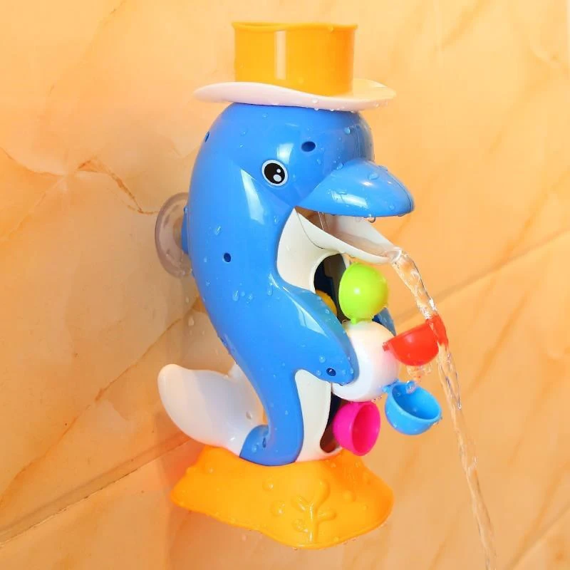 

Bathroom Simulation Dolphin Model Baby Early Education Toys Children Bath Water Spinning Game Interactive Toys For Kids Gifts