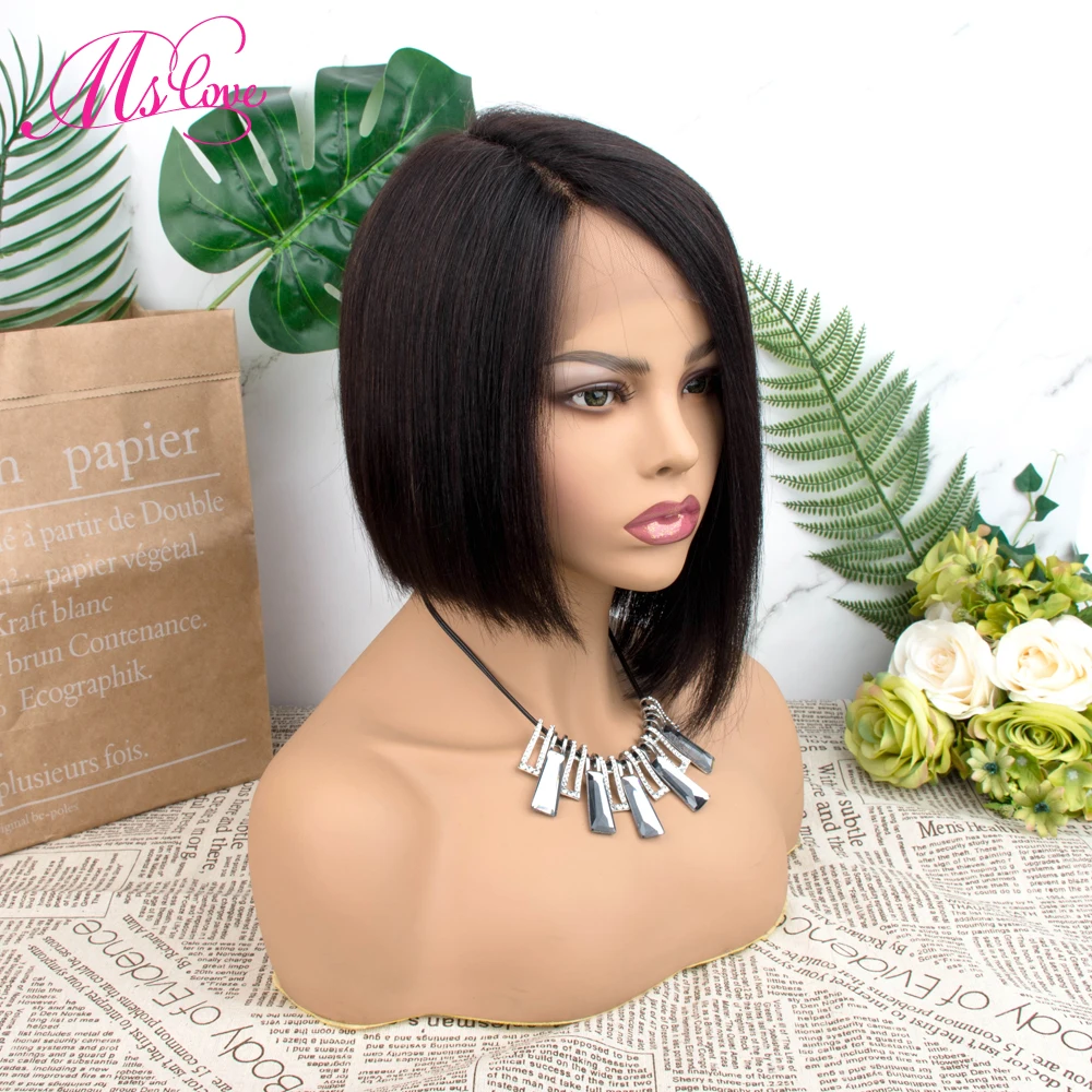 Парики из человеческих волос с кружевной частью для черных женщин парик вырезами