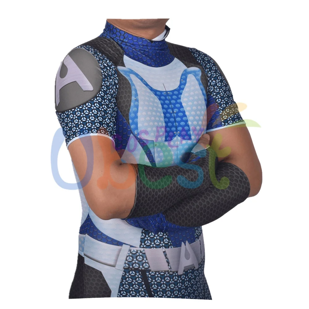 The Boys Cosplay Costume A-Train Seven Jumpsuit Bodysuit |