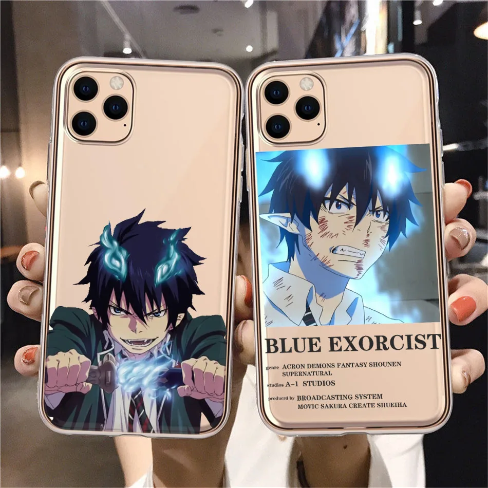 Аниме Blue Exorcist Rin Okumura чехол для мобильного телефона прозрачный iphone 12 11 Pro max Мини XS 8