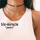 Bls-miracle, Богемская рифленая искусственная для женщин, циркон, модный воротник, костюм, ювелирные изделия, подарок
