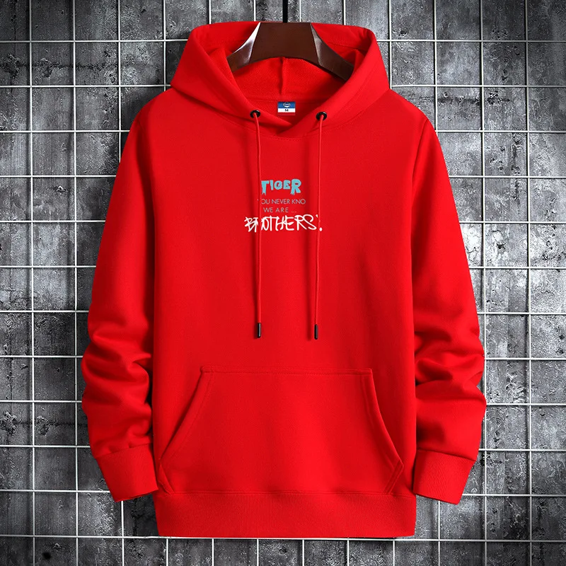 

ZOGAA 2021 New Hoodie Men's BROTHERS Printed Cotton Casual Sports Streetwear High Street Fashion Jacket Long Sleeve Top SIZE 3XL