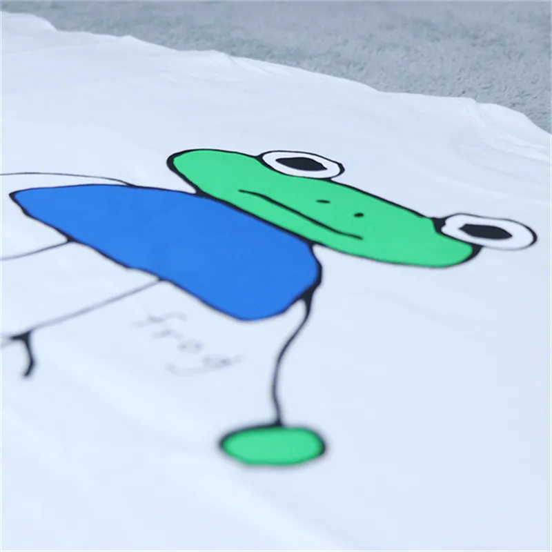 

Men Women 1:1 High-Quality T-shirt Oversize Tops Tee 2021 ss Noah Frog Animal T shirt