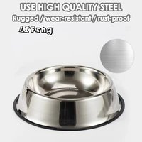 pet dog bowl stainless for small medium dogs cat placemat feeder pet product non slip durable anti fall dogs feeding bowls