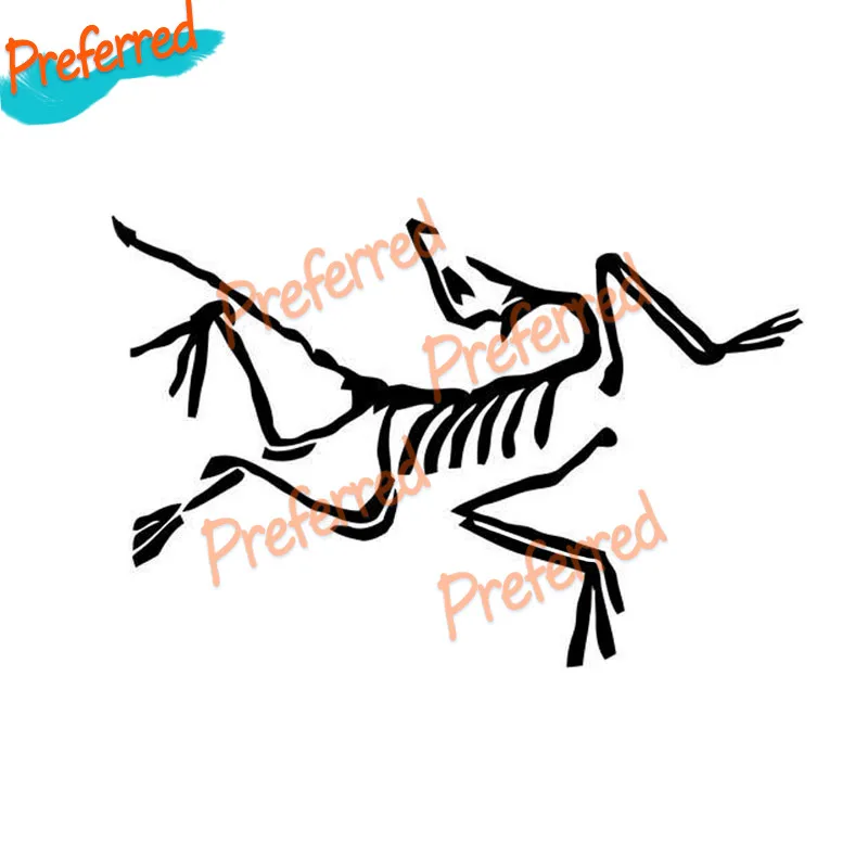

17.5*11.5CM Coolest Skeleton Dinosaur Bird Animal Car Sticker Vinyl Motorcycle Bumper Window Decoration-all Sizes Waterproof PVC
