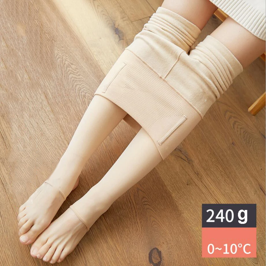 

8 color 240g Thick Autumn Spring Velvet Warm Women Pantyhose Tights High Waist Slim Medias De Mujer Tights Collant Female 611