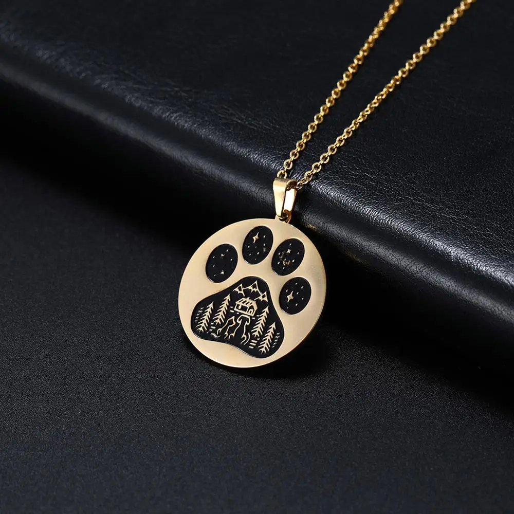 Майшопе 316L золото Цвет из нержавеющей стали Сталь головы собаки в форме собачьей