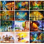 Алмазная живопись 5D сделай сам, картина маслом, светильник от дождя, наклейка для улицы, алмазная вышивка для гостиной, домашнее искусство, изысканное украшение