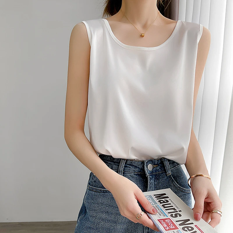 

2021 Hot sale multi-color O-neck ladies vest sling solid color knitted thin pullover ATTYYWS Brand fashion sling women Regular