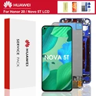 ЖК-экран 6,26 дюйма для Huawei Nova 5T, YAL-L21 дюйма, L61A, L71A, с сенсорным дисплеем, дигитайзером, замена с рамкой для Huawei Nova 5t