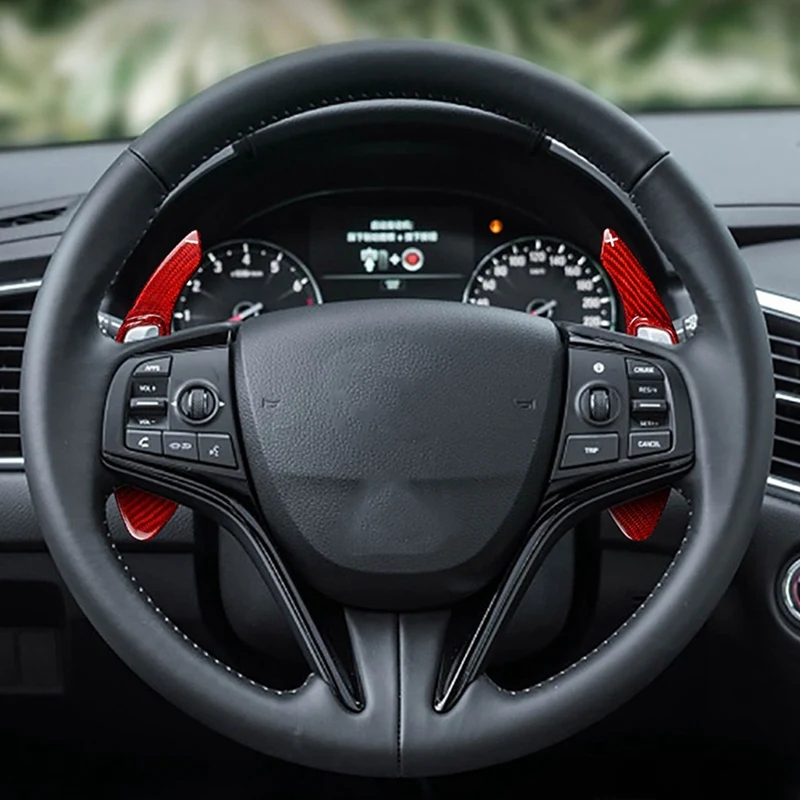 

Car Steering Wheel Paddle Shifter Cover Sticker for Honda Accord Odyssey Accessories Carbon Fiber