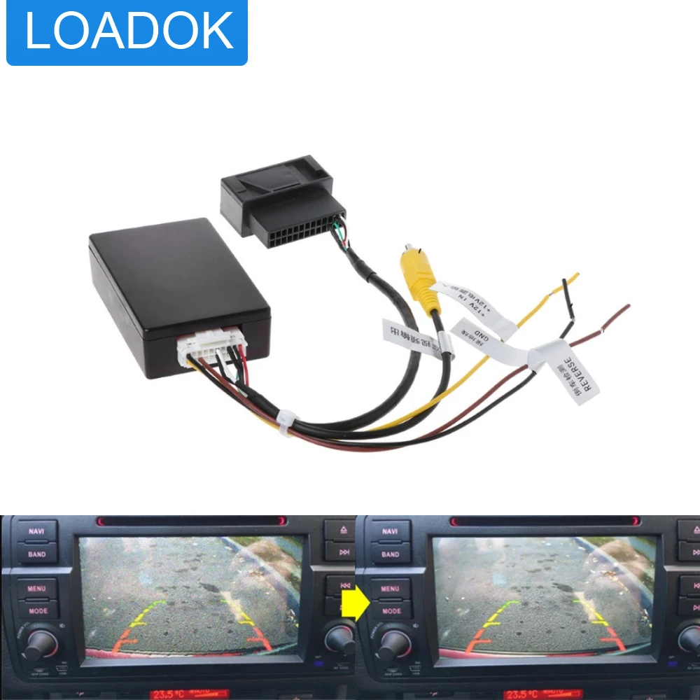 

Автомобильный радиоприемник RGB в RCA для VW Passat B6 B7 CC Tiguan, автомобильный оригинальный разъем для камеры заднего вида, видеовыход на рынок после ...